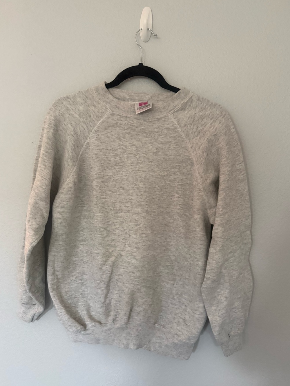 Hanes Heather Gray Crewneck Sweatshirt Size Large